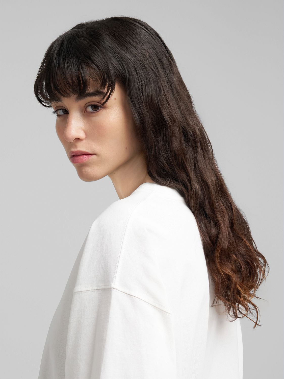 DÁMSKÉ TRIČKO VOLNÉHO STŘIHU S POTISKEM