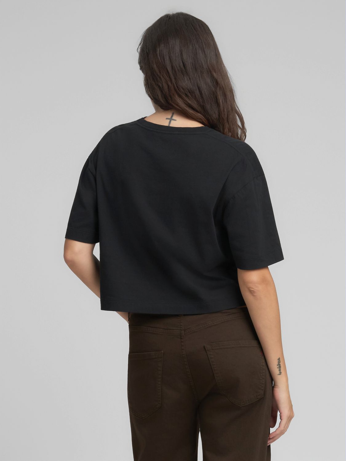 Dámské crop tričko s logem