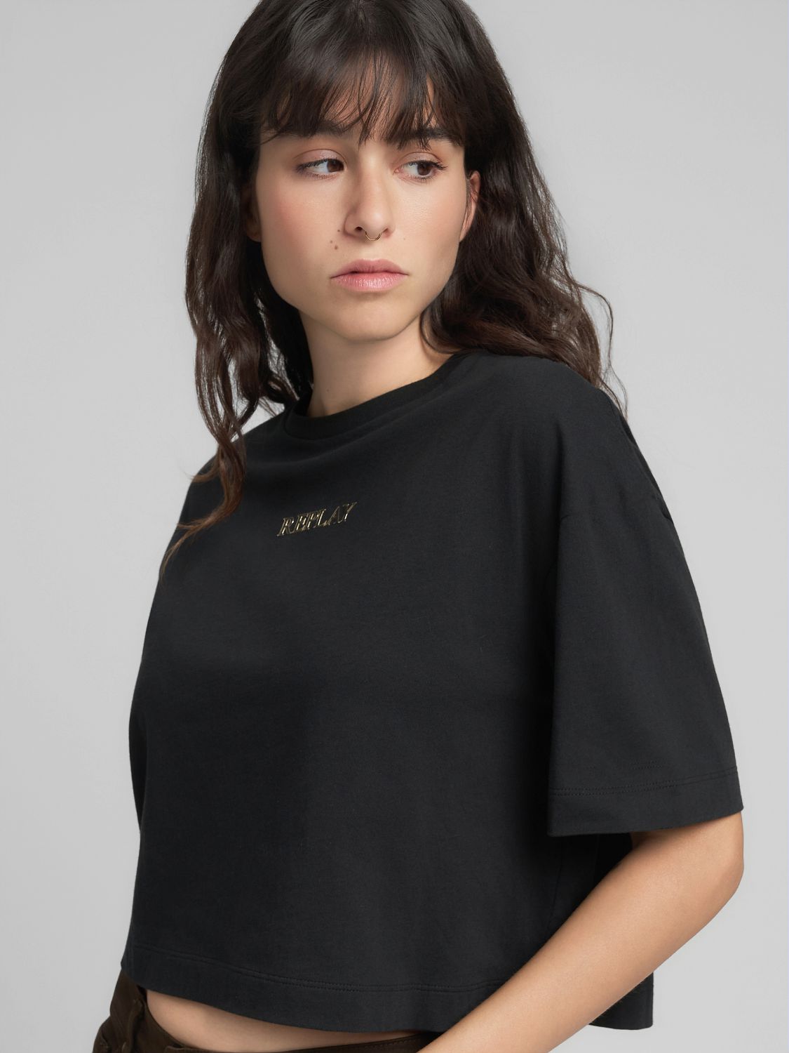 Dámské crop tričko s logem