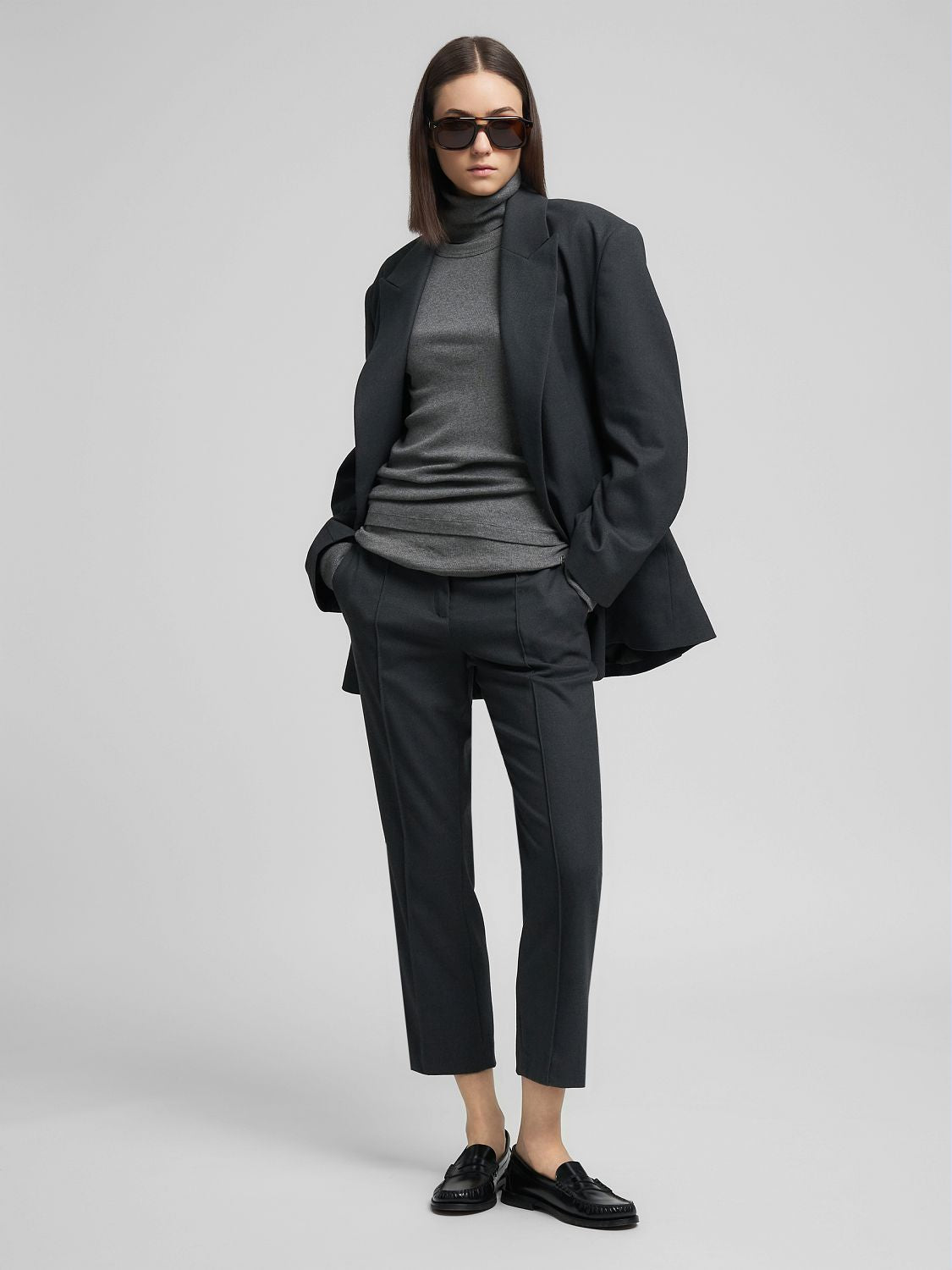 Dámské žebrované tričko s dlouhým rukávem