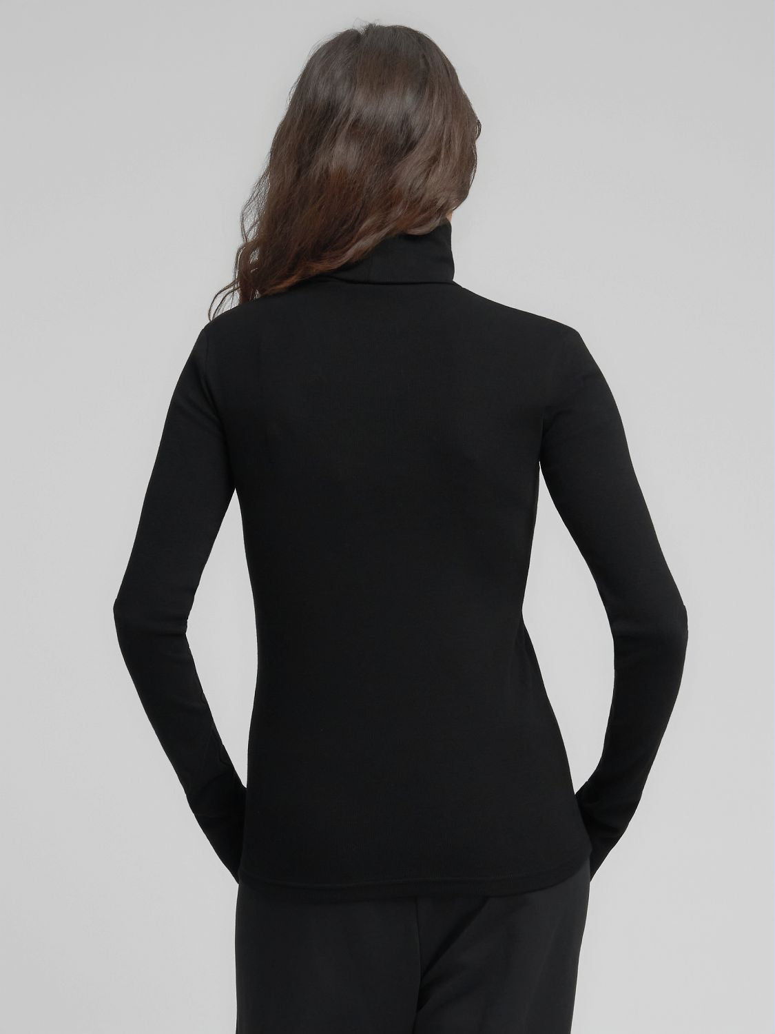 Dámské žebrované tričko s rolákem