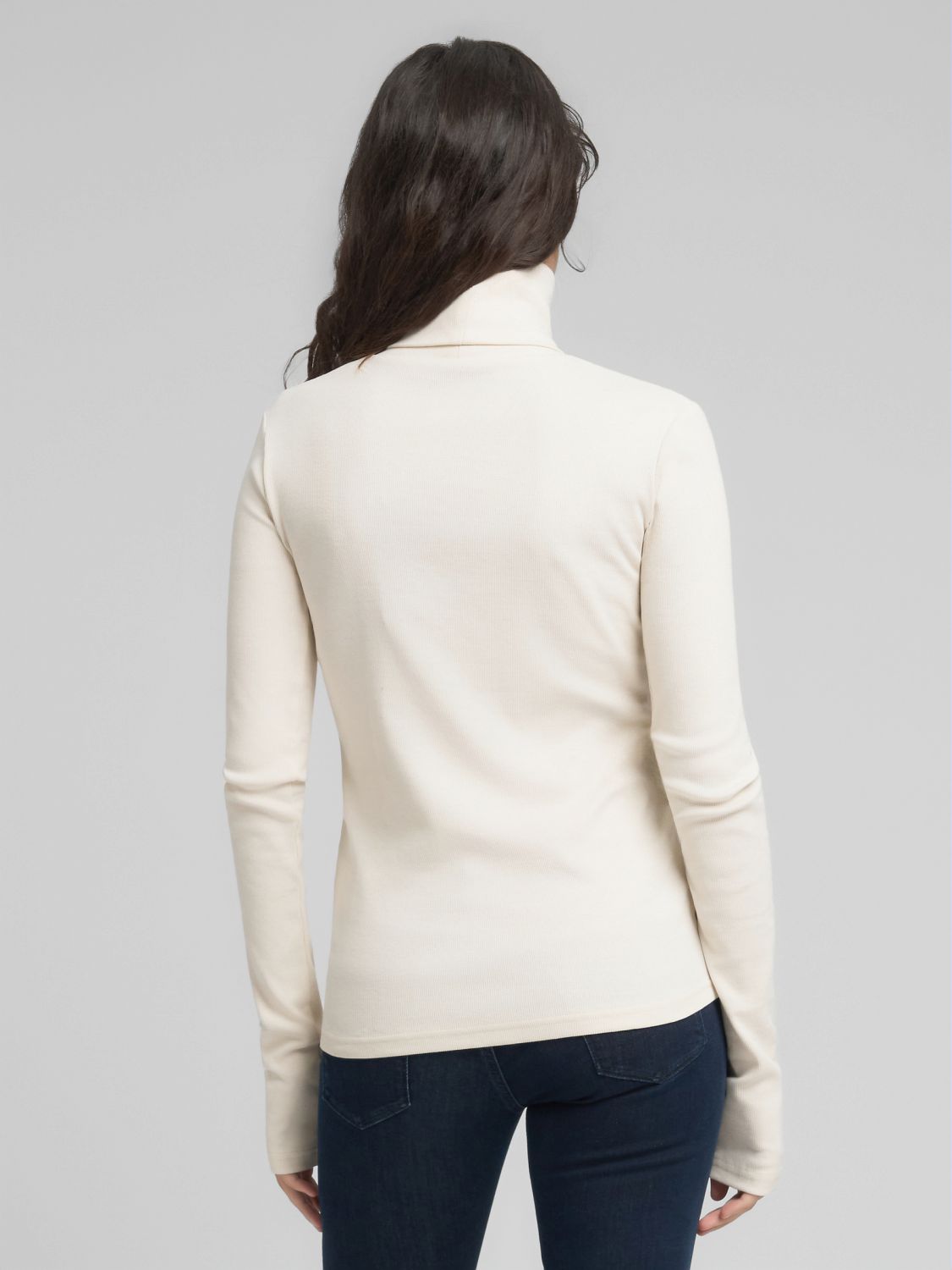 Dámské žebrované tričko s rolákem