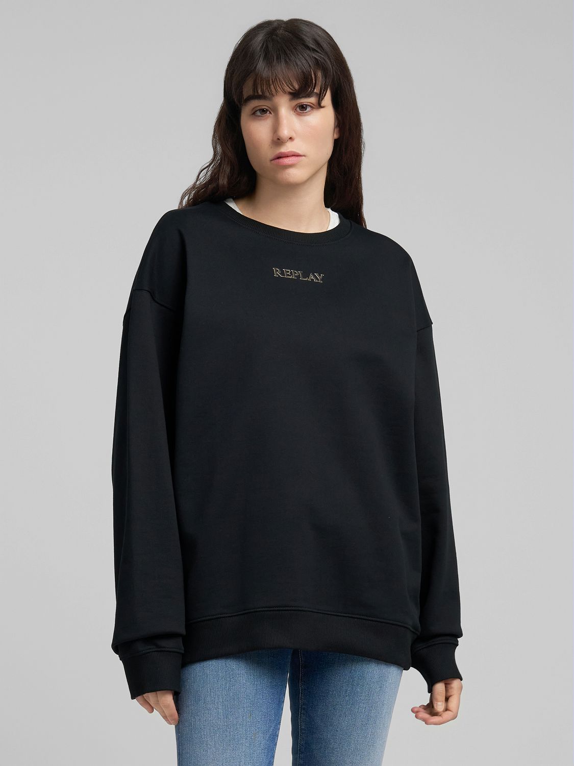 Dámská oversized mikina s decentním logem Replay