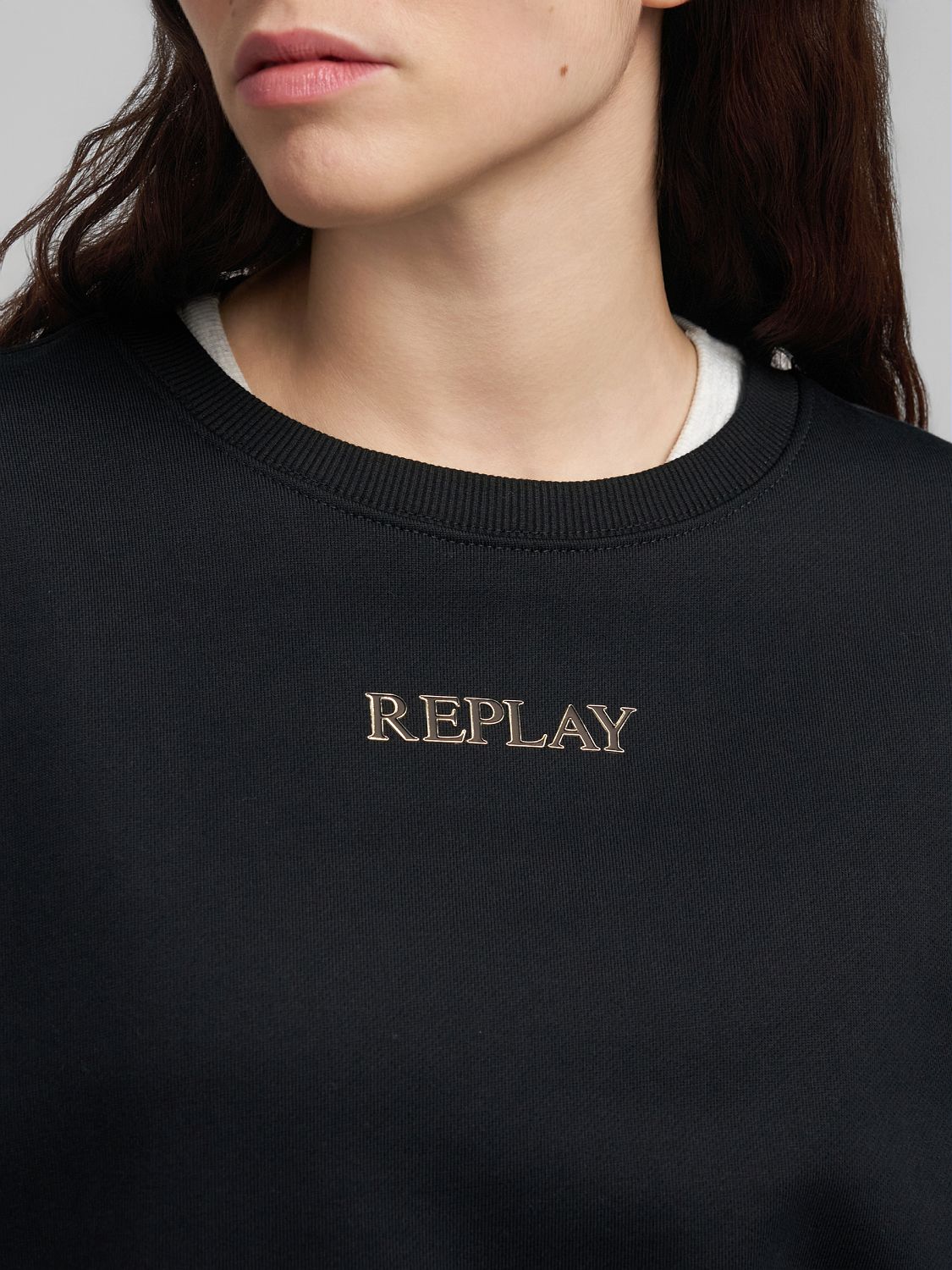 Dámská oversized mikina s decentním logem Replay