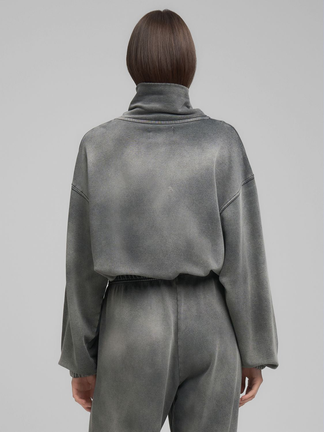 Dámská mikina s límečkem a zipem