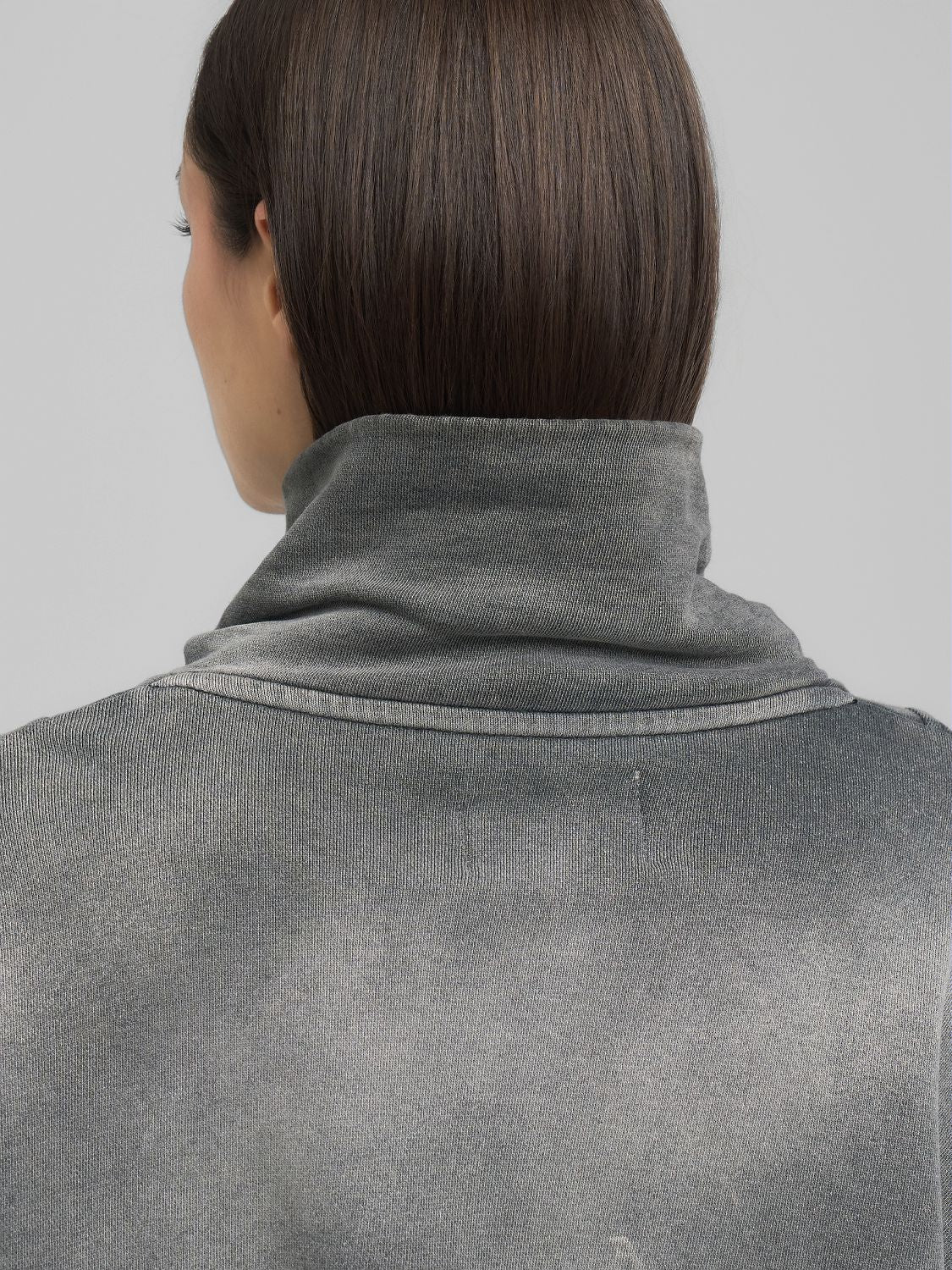 Dámská mikina s límečkem a zipem