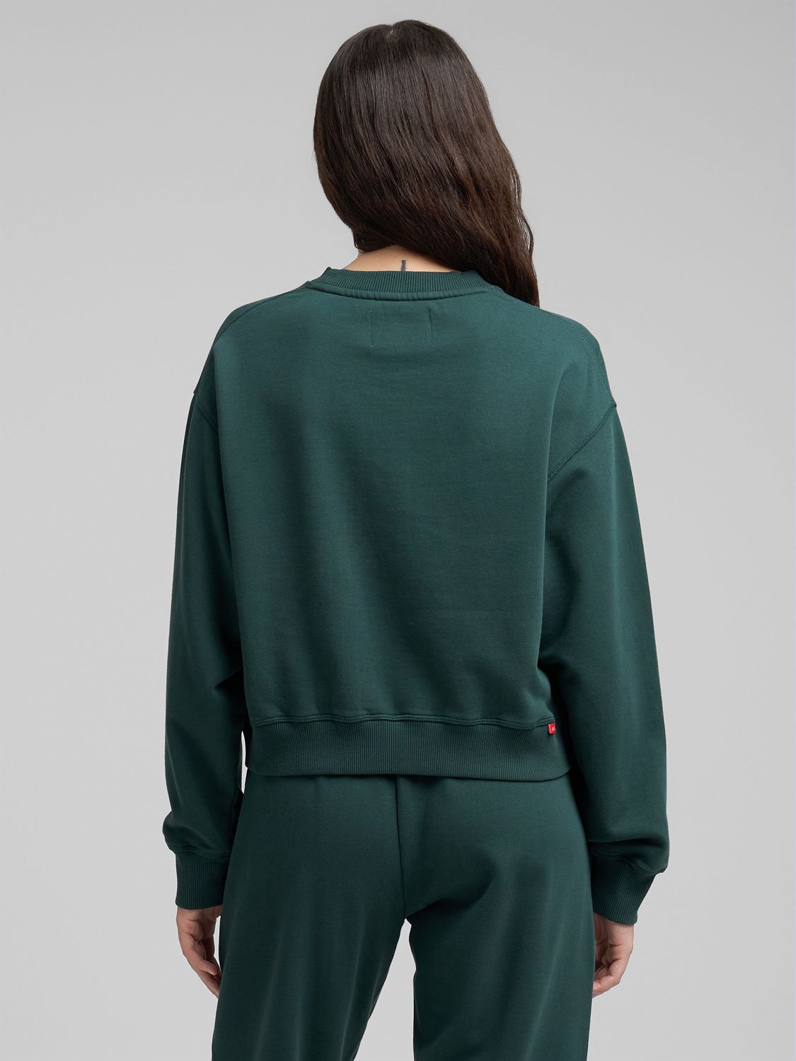 Dámská cropped mikina s decentní výšivkou R