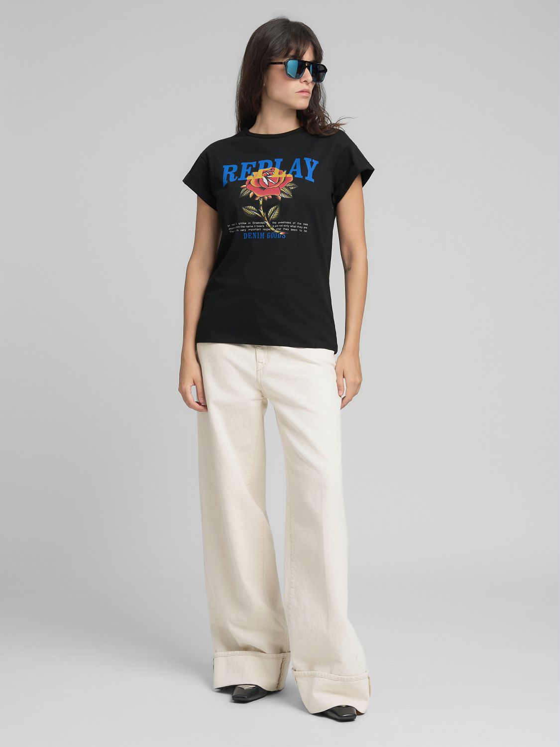 Tričko s výrazným logem Replay
