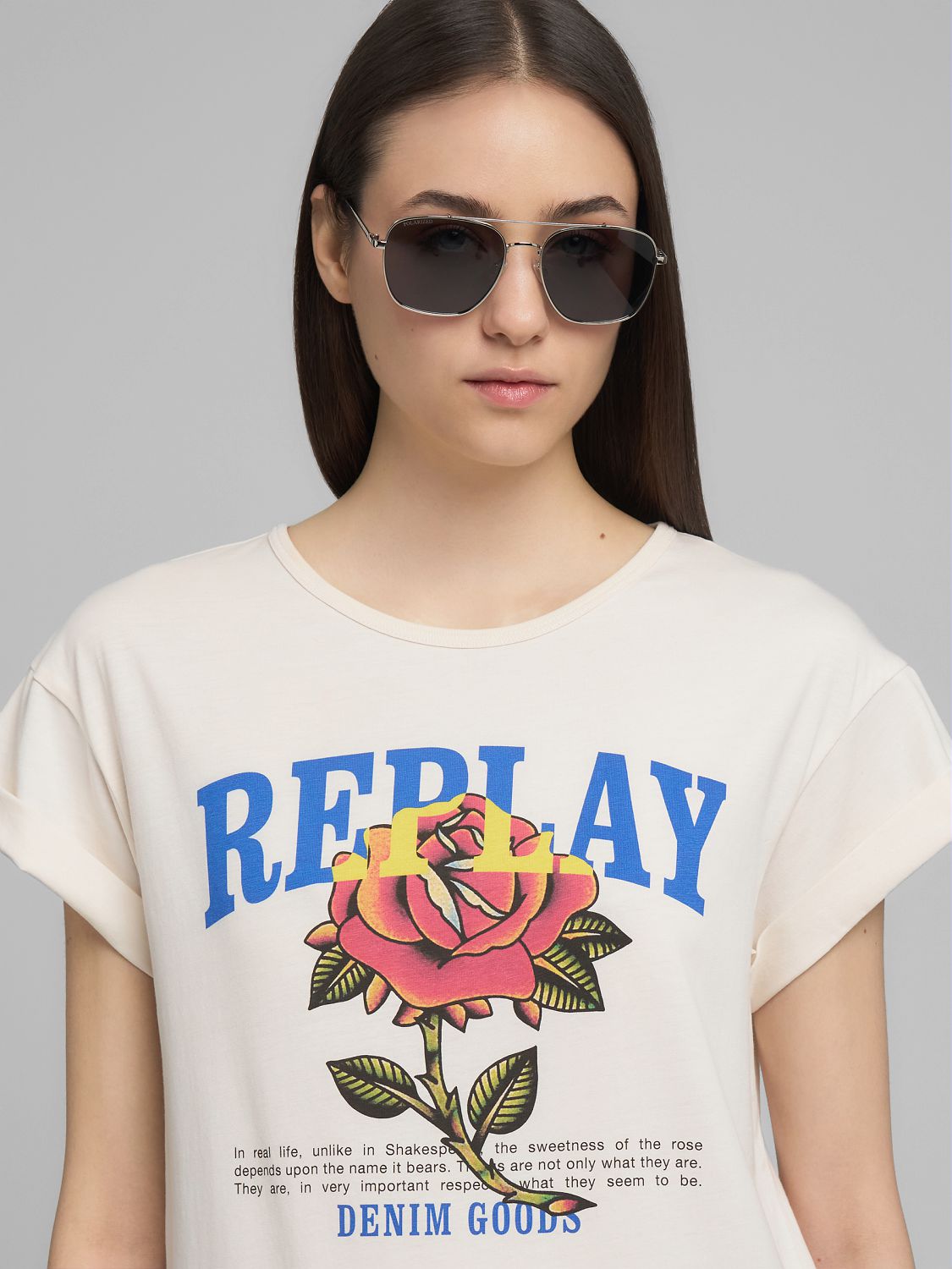 Tričko s výrazným logem Replay