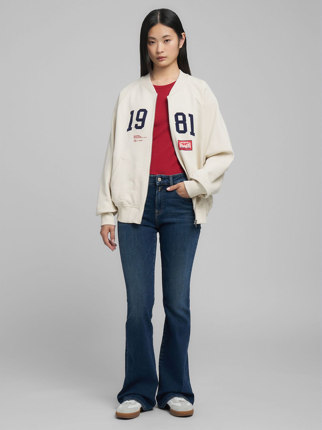 Dámská mikina na zip s potiskem