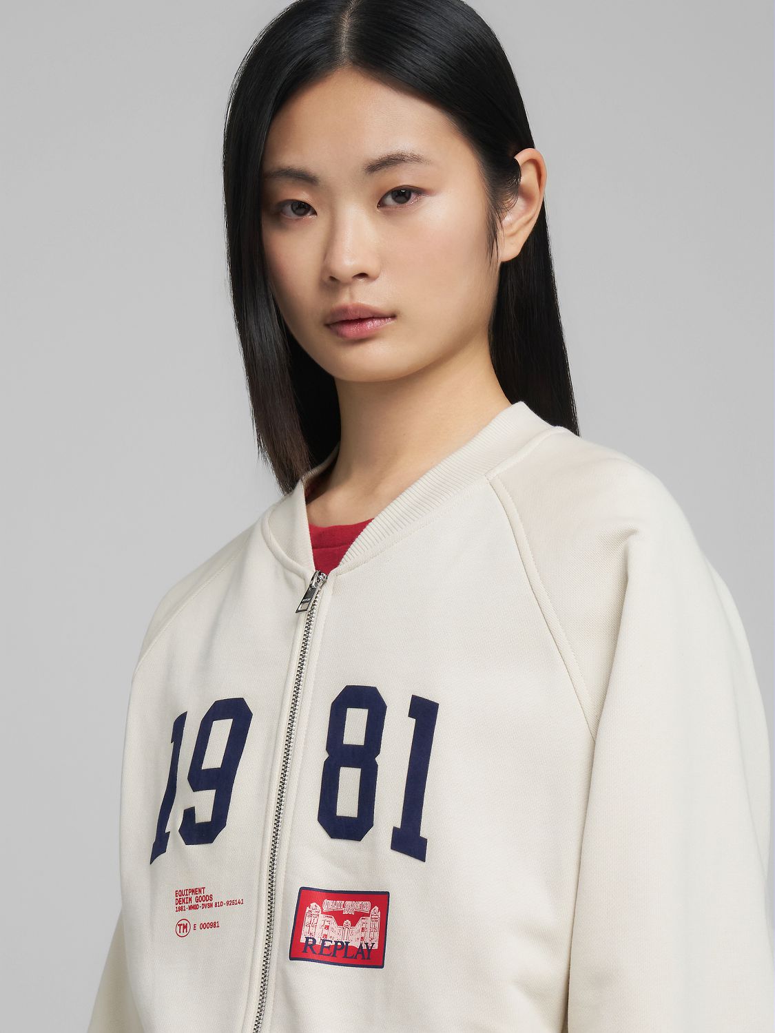 Dámská mikina na zip s potiskem