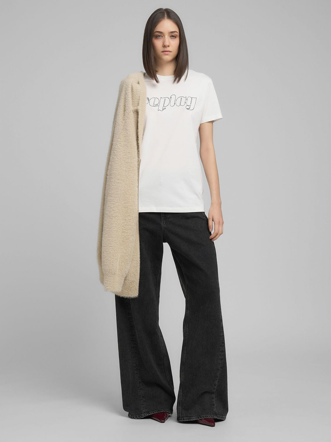 Bavlněné tričko s výšivkou