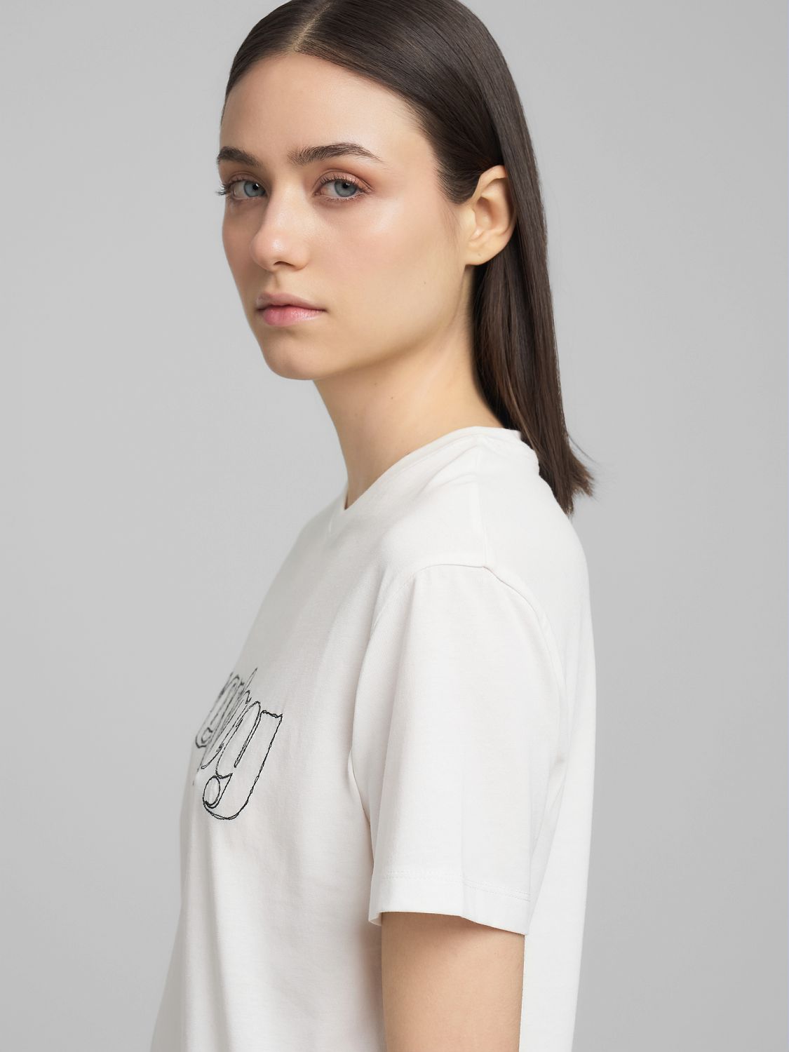 Bavlněné tričko s výšivkou