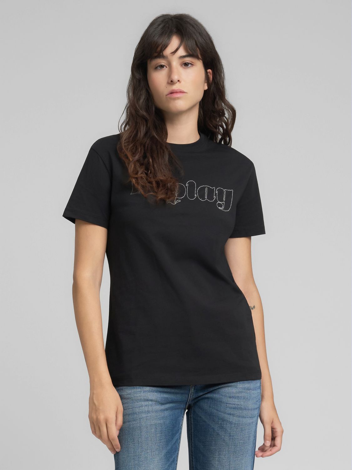 Bavlněné tričko s výšivkou