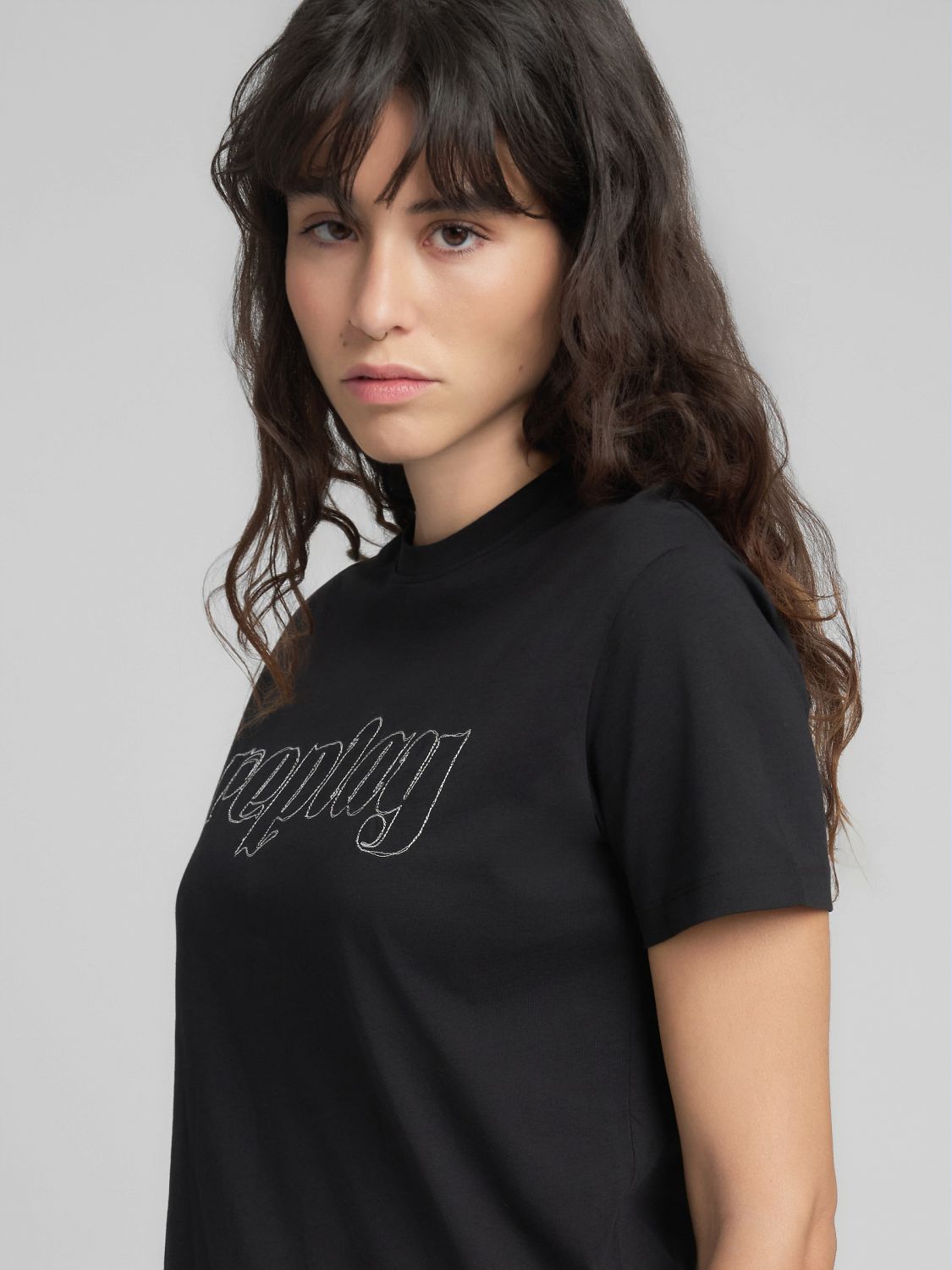 Bavlněné tričko s výšivkou