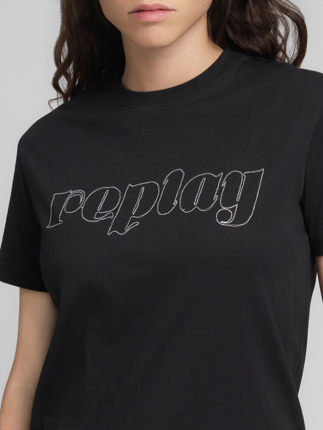 Bavlněné tričko s výšivkou