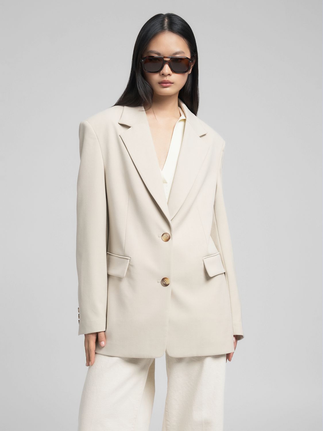 Replay dámské dlouhé sako z vlněné směsi