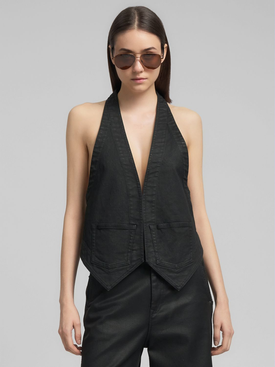 Dámský top ve stylu vesty