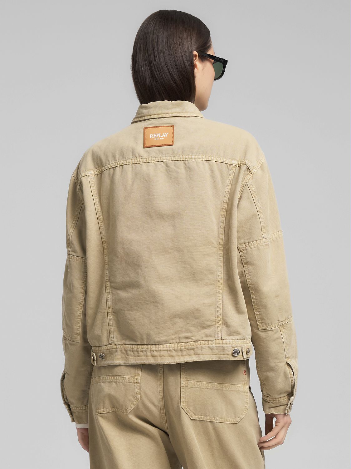 Dámská džínová bunda s kožíškem