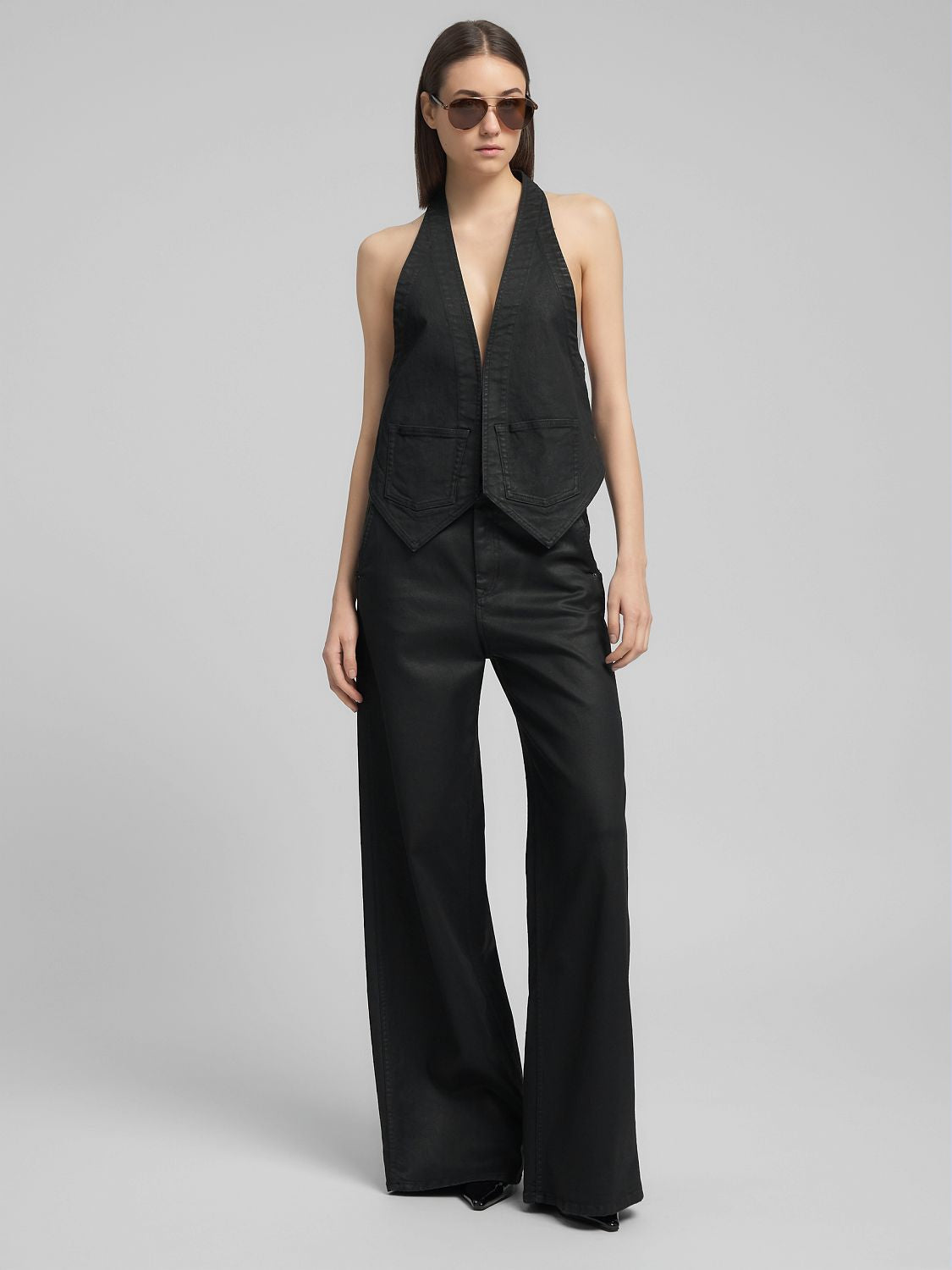 Dámské wide-leg džíny