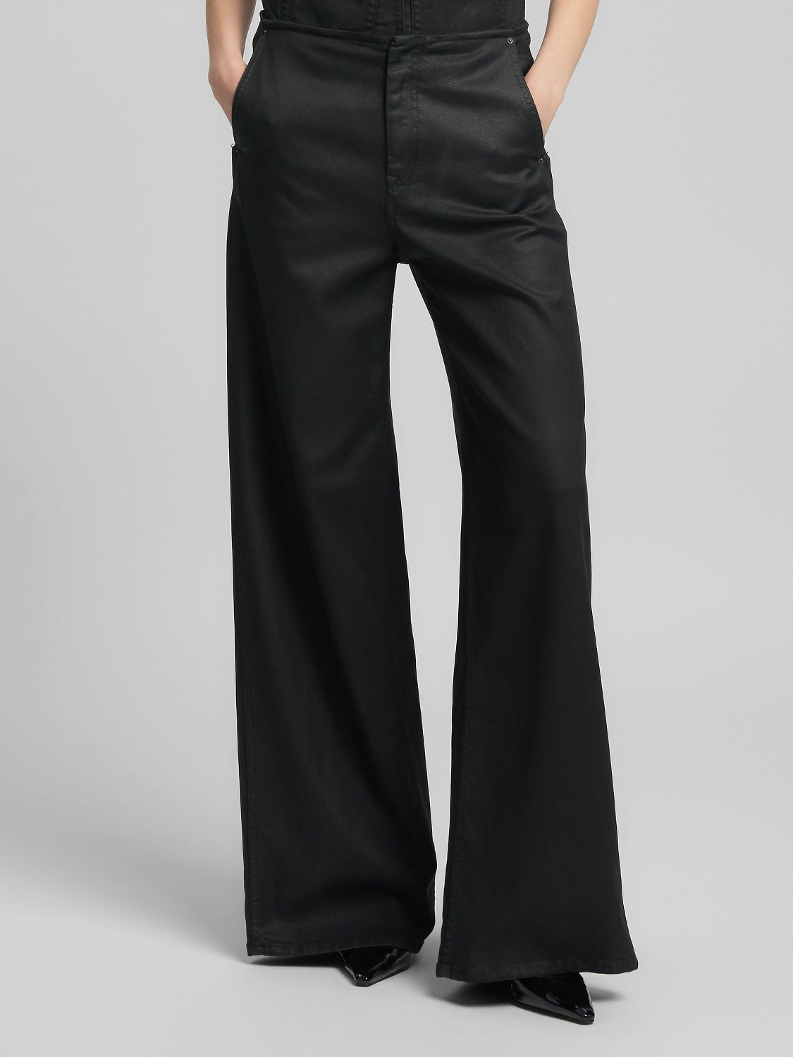 Dámské wide-leg džíny