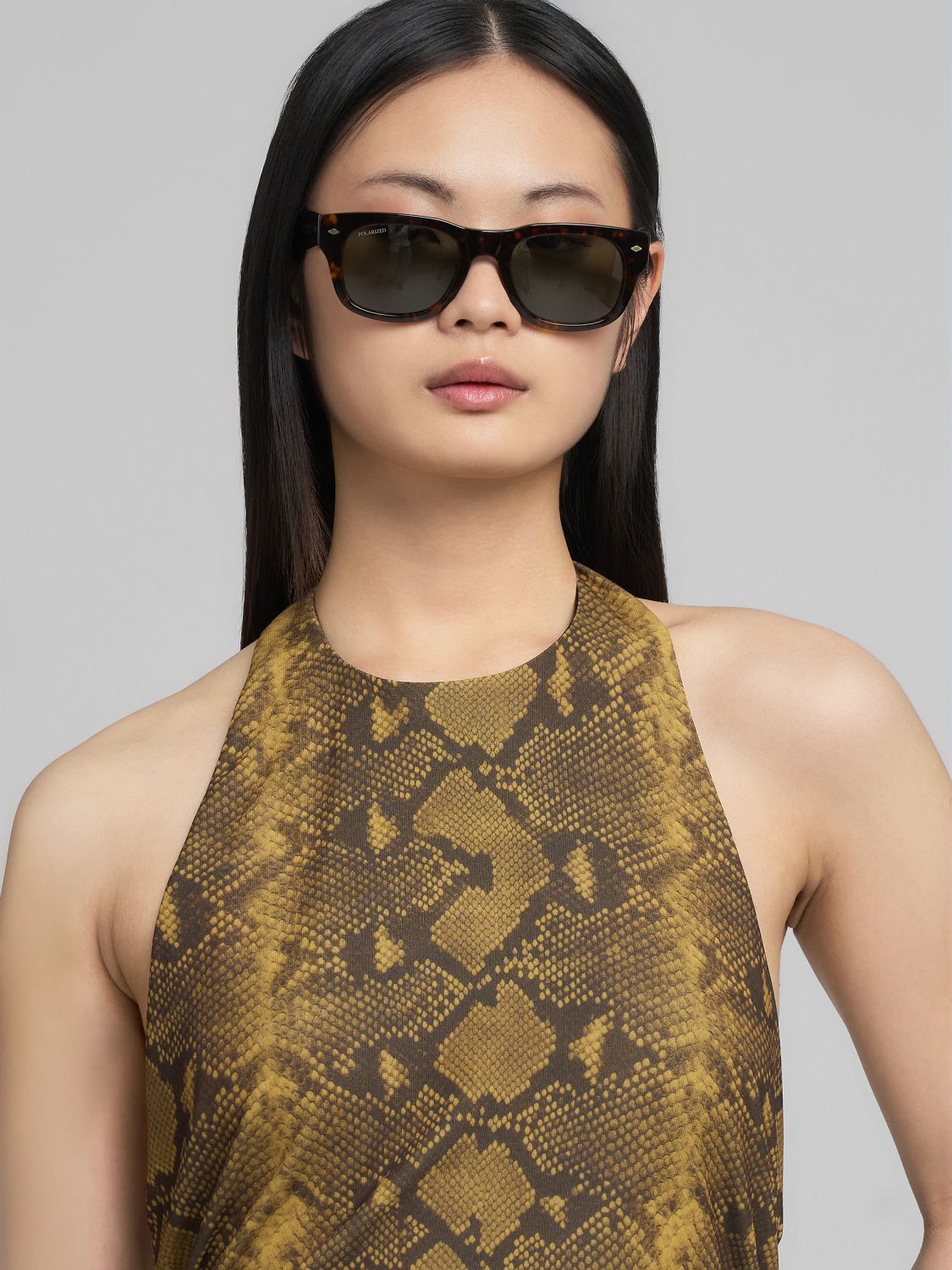 Slim šaty s hadím vzorem