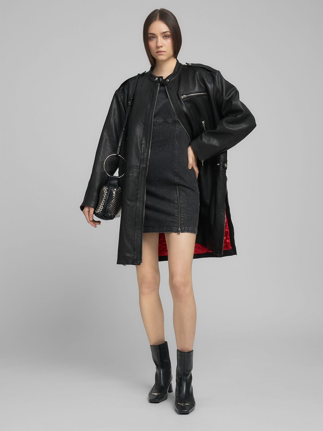 Dámské džínové mini šaty bez rukávů