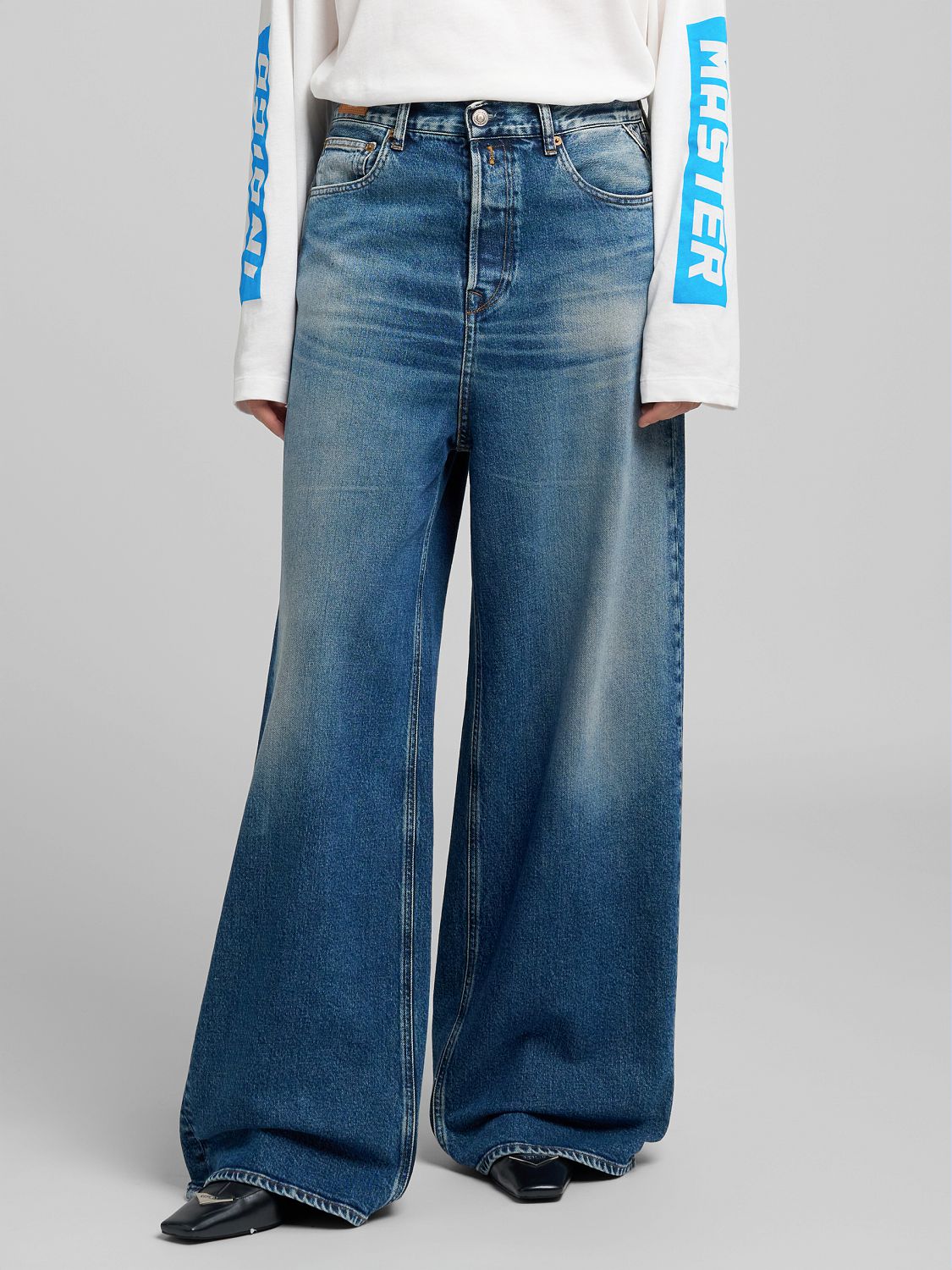 MARGOTT – Džíny s nízkým pasem a širokými nohavicemi