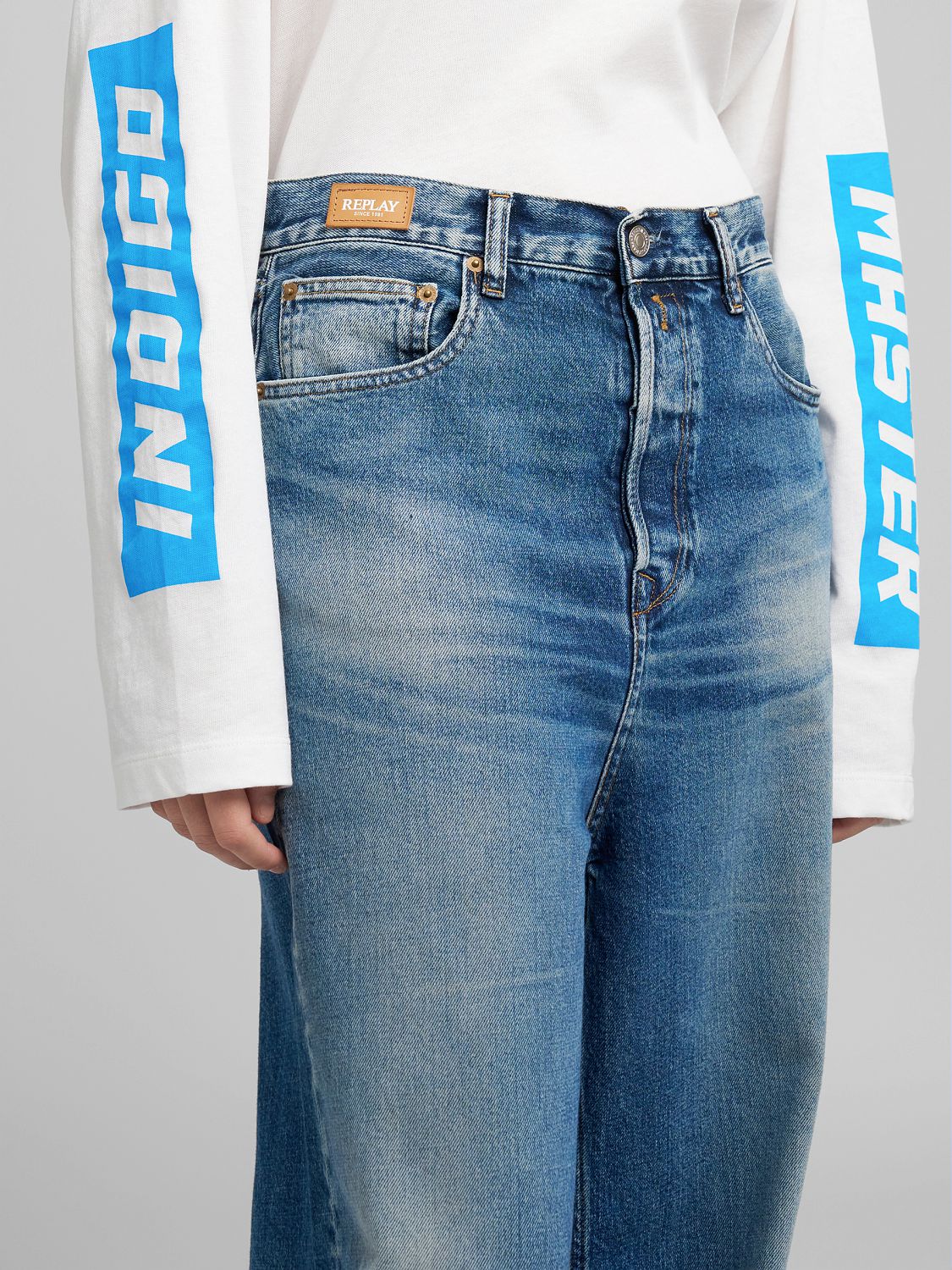 MARGOTT – Džíny s nízkým pasem a širokými nohavicemi