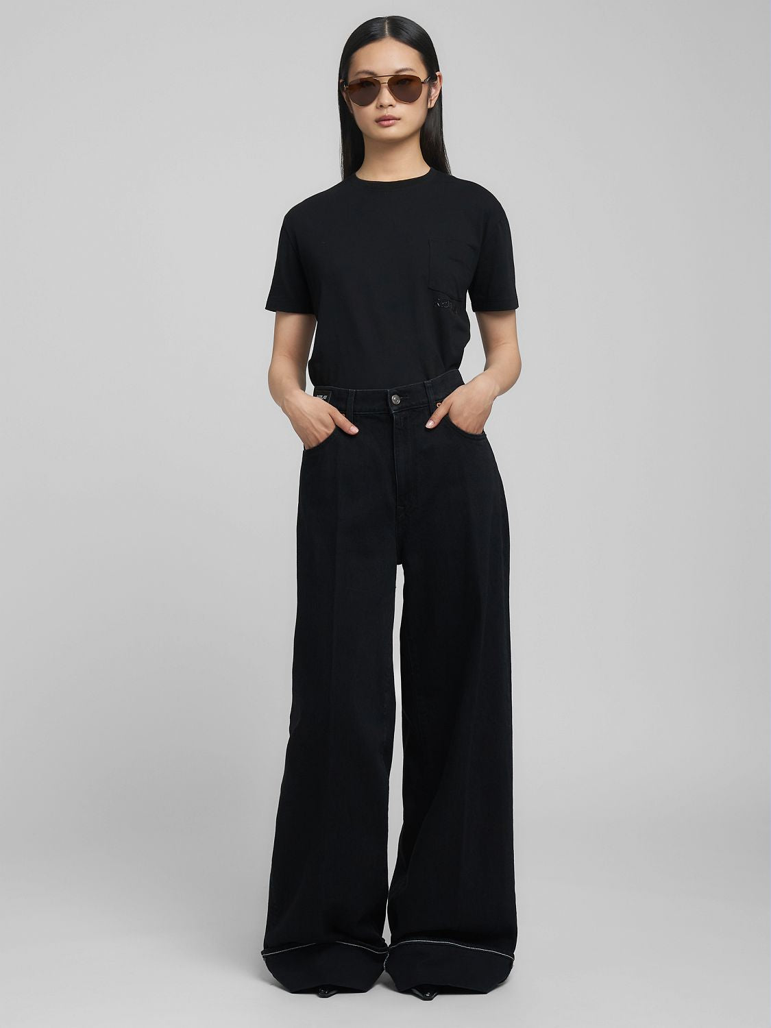 NALAJA – Džíny s širokými nohavicemi