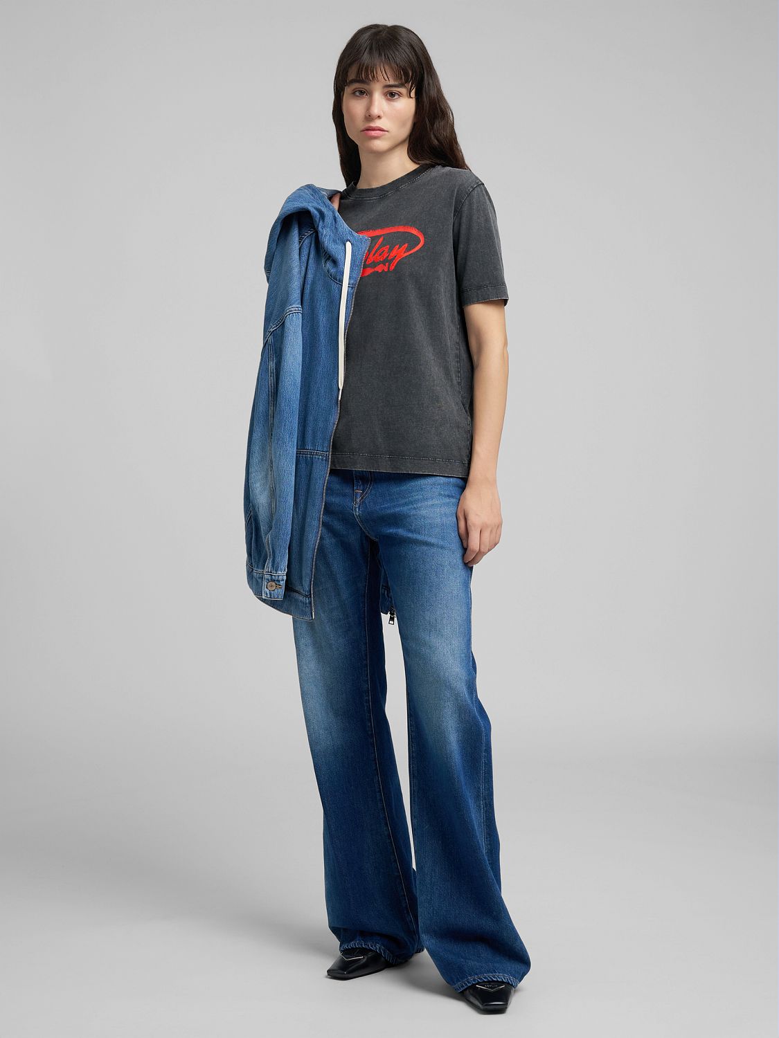 BECKA – Džíny do zvonu se středním pasem