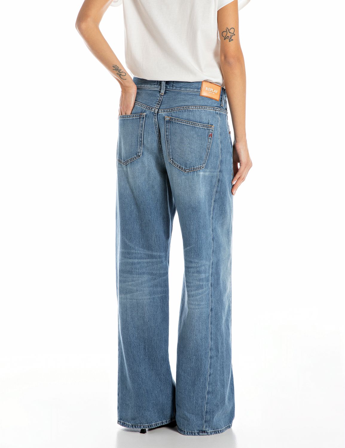 NARJA – Džíny s nízkým pasem a volnými nohavicemi