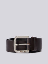 Replay Pánský kožený pásek s matnou přezkou