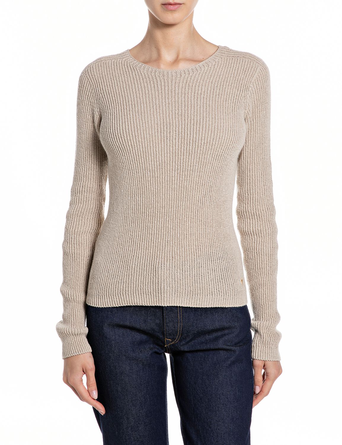 Dámský žebrovaný pletený svetr Replay