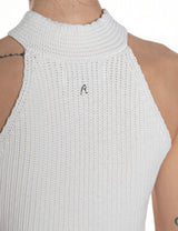 DÁMSKÝ ŽEBROVANÝ HALTER TOP