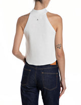 DÁMSKÝ ŽEBROVANÝ HALTER TOP