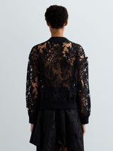 REPLAY DÁMSKÁ KRAJKOVÁ MIKINA NA ZIP