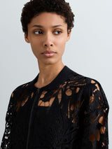 REPLAY DÁMSKÁ KRAJKOVÁ MIKINA NA ZIP