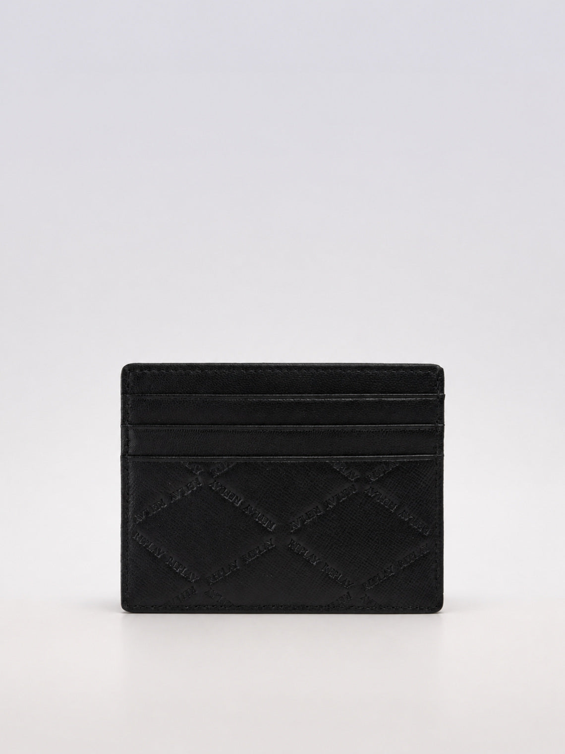 PÁNSKÝ KOŽENÝ CARD HOLDER REPLAY – ČERNÝ