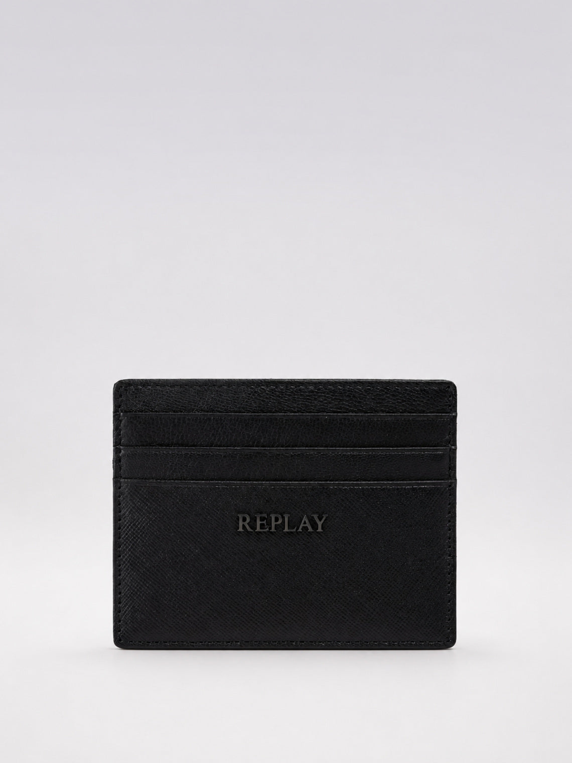 PÁNSKÝ KOŽENÝ CARD HOLDER REPLAY – ČERNÝ