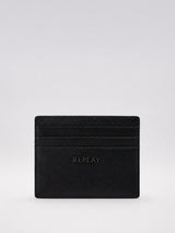 PÁNSKÝ KOŽENÝ CARD HOLDER REPLAY – ČERNÝ