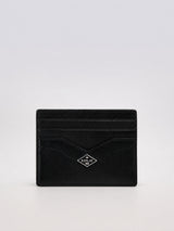 PÁNSKÝ KOŽENÝ CARD HOLDER REPLAY S KOVOVÝM LOGEM – ČERNÝ