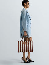 DÁMSKÁ PRUHOVANÁ SHOPPER