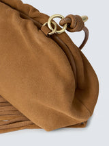 KOŽENÁ SEMIŠOVÁ CROSSBODY KABELKA S TŘÁSNĚMI