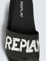 PÁNSKÉ PANTOFLE S VÝRAZNÝM LOGEM