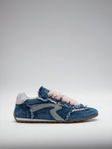 DŽÍNOVÉ TENISKY S ROZTŘEPENÝMI ŠVY