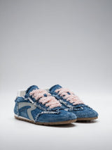 DŽÍNOVÉ TENISKY S ROZTŘEPENÝMI ŠVY