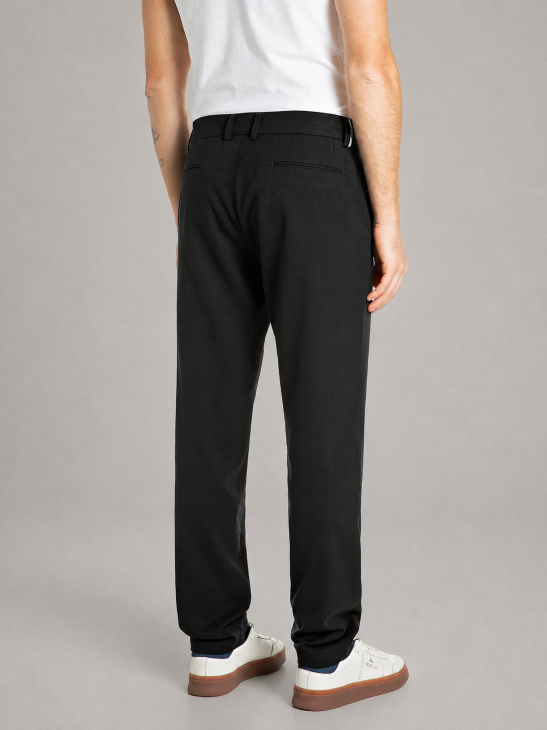 REPLAY PÁNSKÉ CHINO KALHOTY SLIM FIT – ČERNÉ