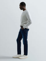 ANBASS – PÁNSKÉ SLIM FIT DŽÍNY REPLAY – TMAVĚ MODRÉ