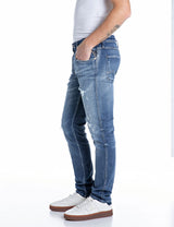 ANBASS – PÁNSKÉ SLIM FIT DŽÍNY REPLAY – MODRÉ